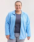 Медицинская кофта женская флисовая Финляндия голубая +SIZE 2 Белый халат Медицинская кофта женская флисовая Финляндия голубая +SIZE 2