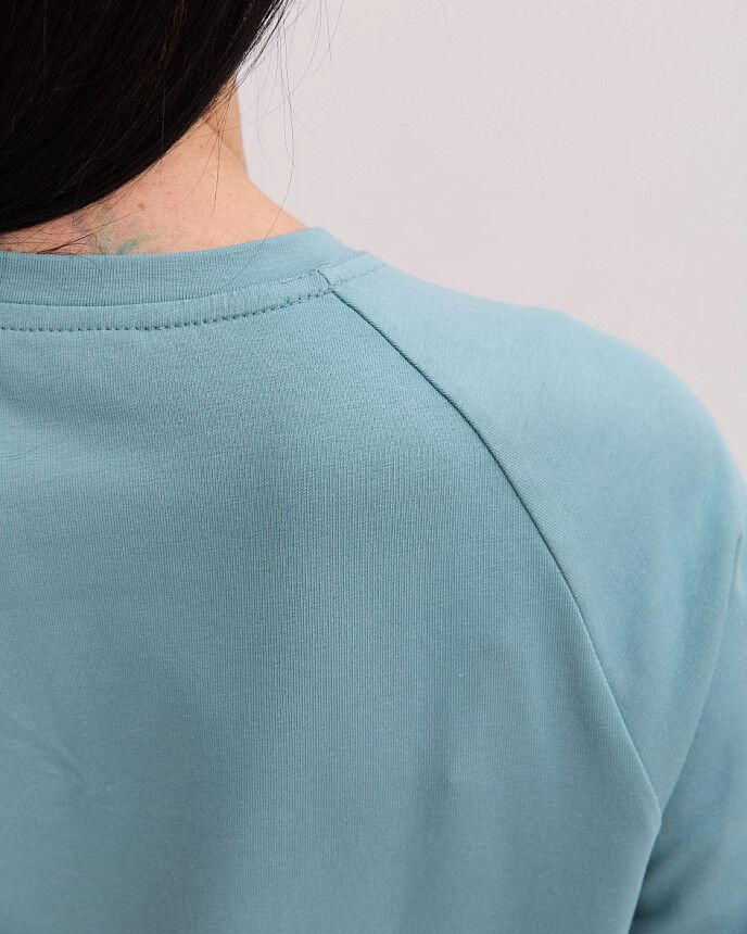 Медицинская футболка-реглан женская нефритовая 6