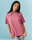 Медицинская футболка-реглан женская розово-лиловая 6