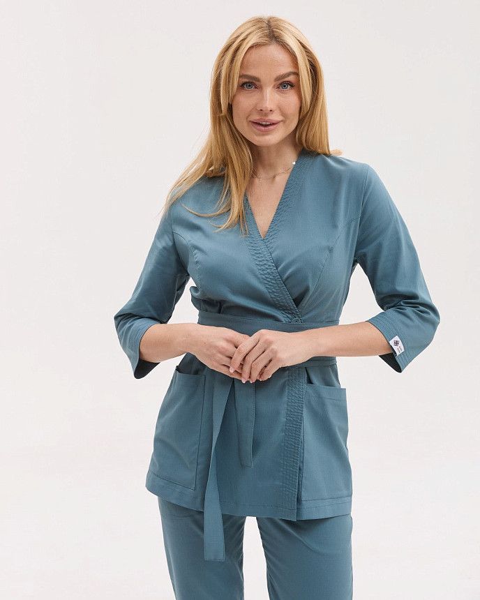 Медицинский костюм женский Сеул нефритовый 4