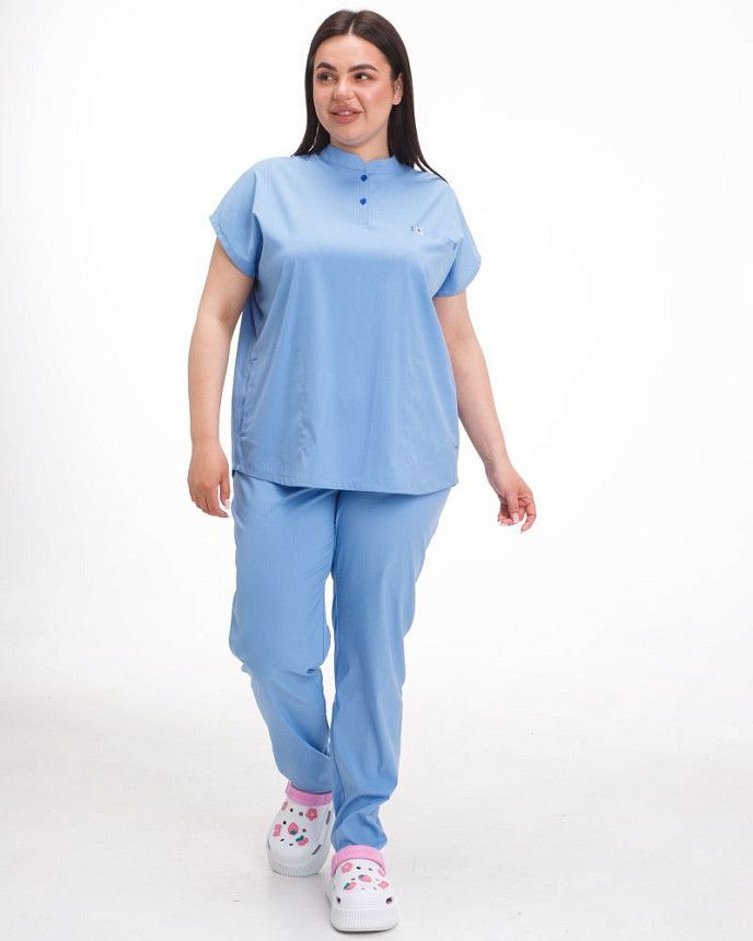 Медицинский костюм женский Сидней голубой (уценка/брак) 5