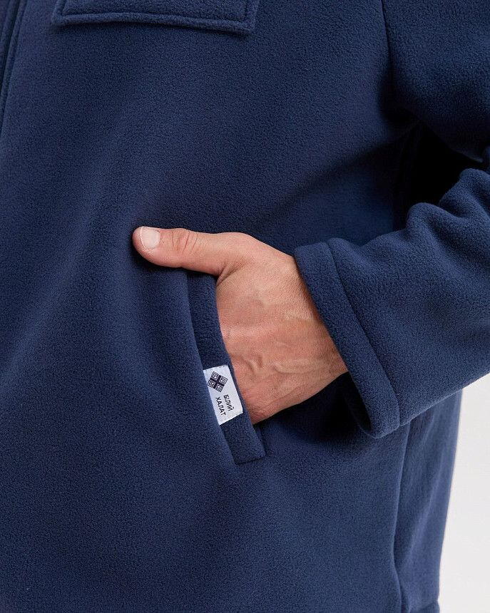 Медична кофта чоловіча флісова Фінляндія синя +SIZE 5