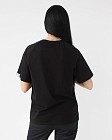 Медицинская футболка-реглан женская черная 2