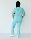 Медицинский костюм женский Топаз мятный +SIZE (уценка/брак) 2