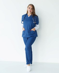 Комплект: костюм медичний жіночий Топаз + лонгслів медичний жіночий #7