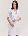 Медичний халат жіночий Кіото білий 4