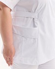 Медицинская рубашка женская Киото белая  +SIZE 5