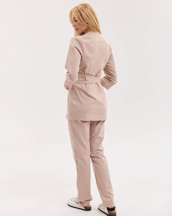Медицинский костюм женский Сеул песочный 2