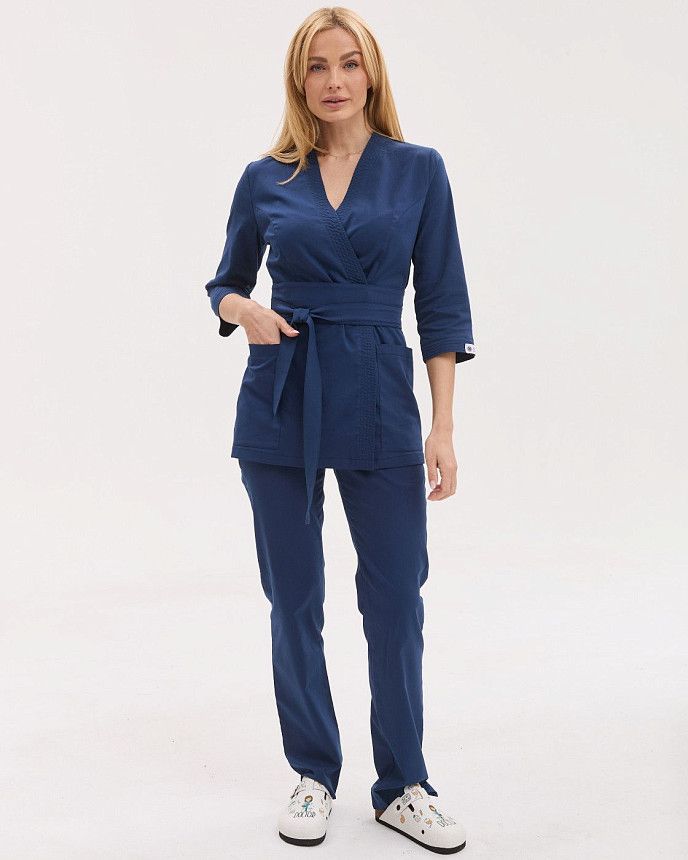 Медичний костюм жіночий Сеул синій