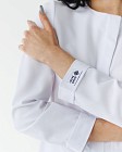 Медицинский костюм женский Жаклин белый (Вискоза «Элит») 4
