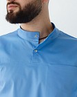 Медицинская рубашка мужская Денвер голубая 4