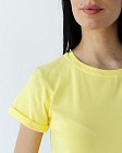 Медицинская футболка женская Модерн желтая 3