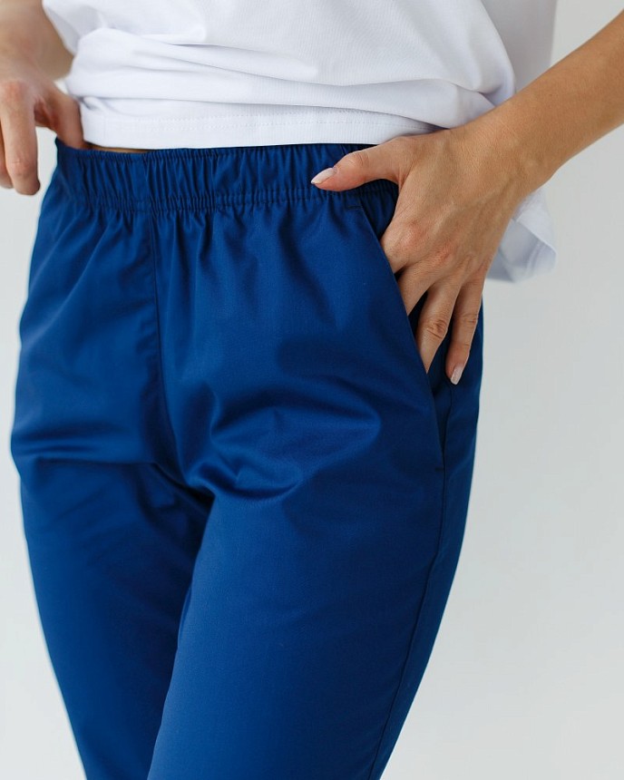 Медичні штани жіночі джогери сапфір 5