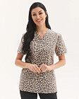Медична сорочка жіноча Топаз принт Leopard NEW