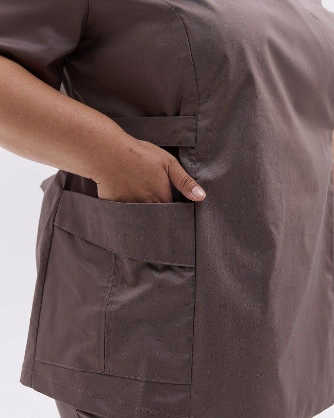 Медичний костюм жіночий Кіото какао +SIZE 6