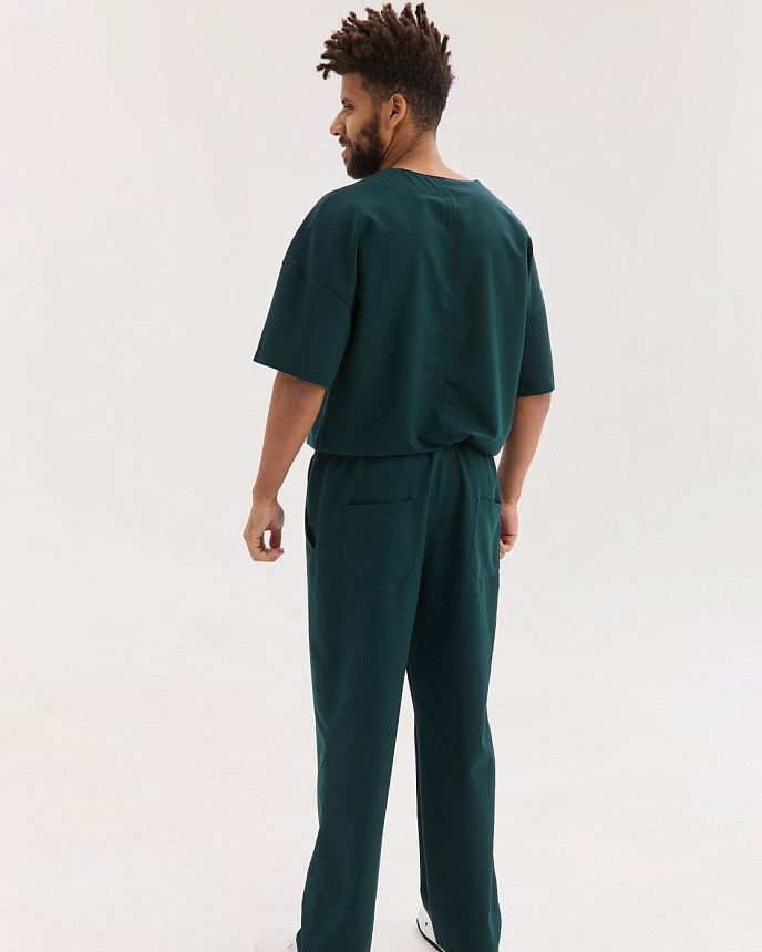 Медицинский костюм мужской Чикаго темно-зеленый 4