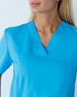 Медицинская рубашка женская Топаз кобальт 3