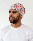 Медицинская классическая шапочка на завязках с принтом Organic