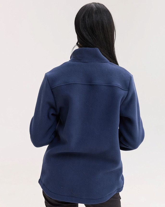 Медична кофта жіноча флісова Фінляндія синя 3 Білий Халат Медична кофта жіноча флісова Фінляндія синя 3