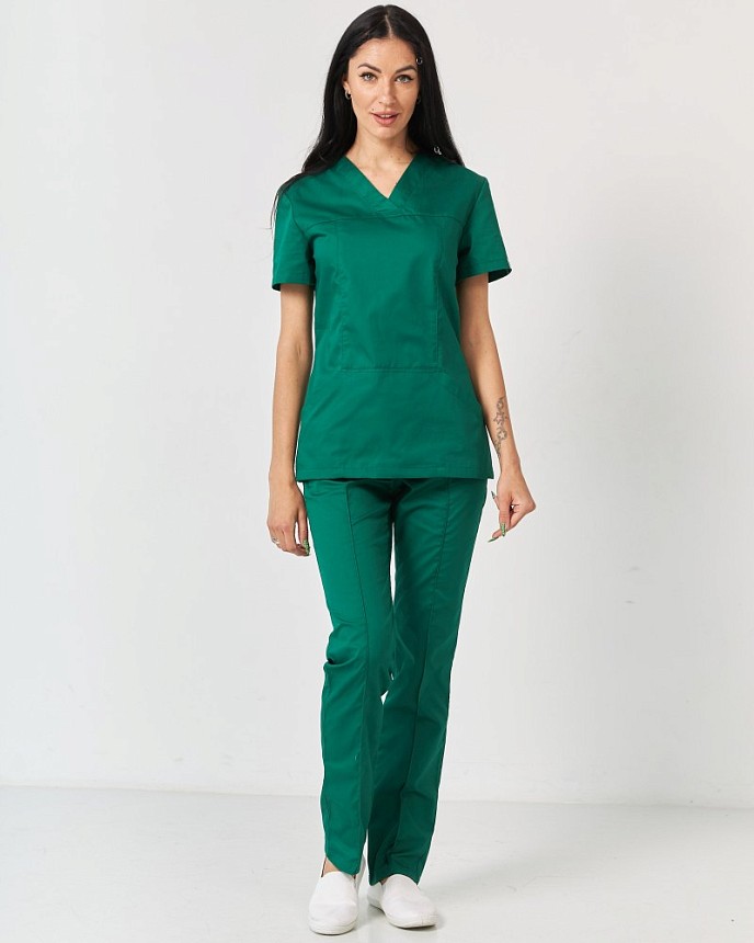 Медицинский костюм женский Топаз зеленый 9