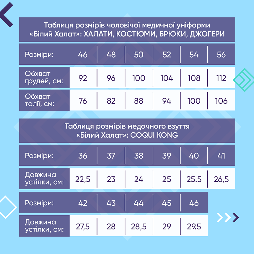 Комплект: сорочка чоловіча Денвер + штани чоловічі Бостон + взуття медичне шльопанці Coqui Kong 7