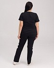 Медичний костюм жіночий Ріо чорний +SIZE 2