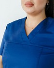 Медична сорочка жіноча Топаз синя +SIZE 3