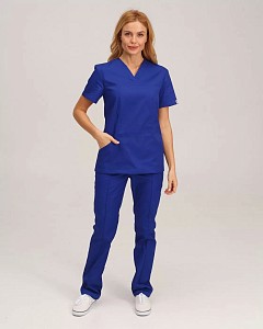 Медичний костюм жіночий Топаз електрик (уцінка/брак)