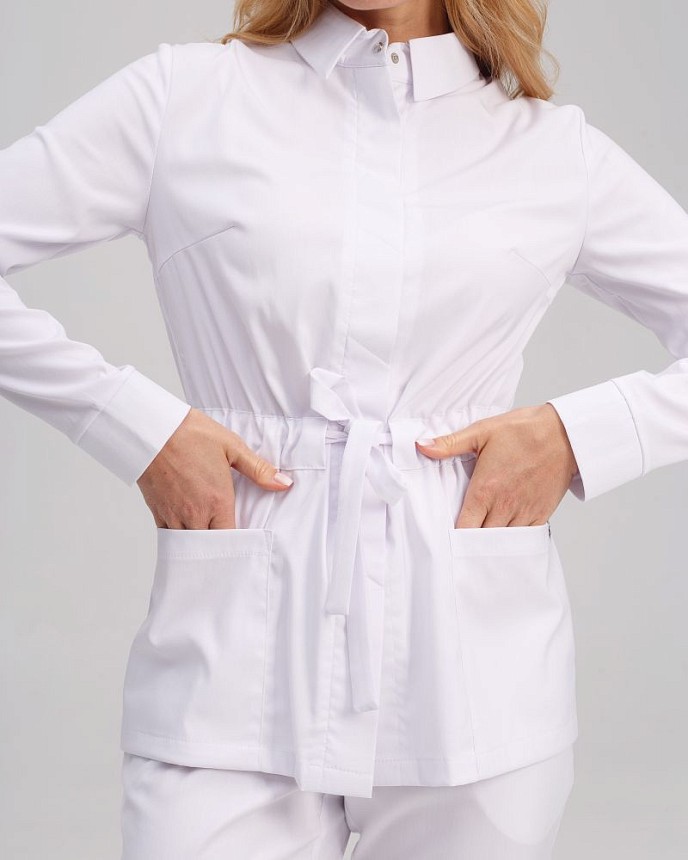 Медичний костюм жіночий Монтана білий 3