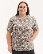 Медична сорочка жіноча Топаз принт Leopard NEW +SIZE