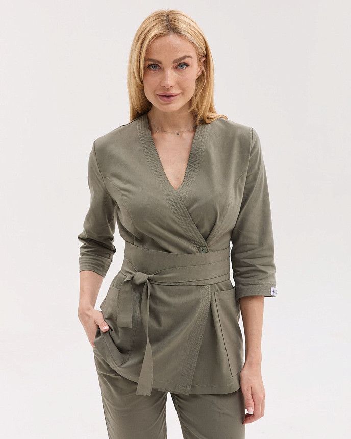 Медицинский костюм женский Сеул оливковый 4