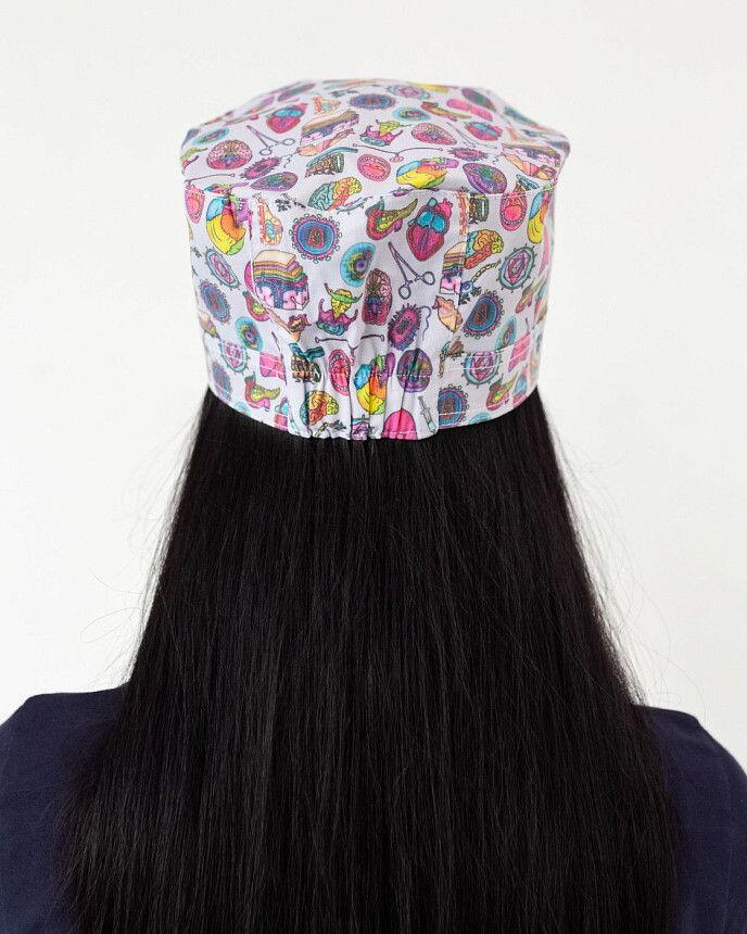 Медицинская шапочка с принтом Biology 3