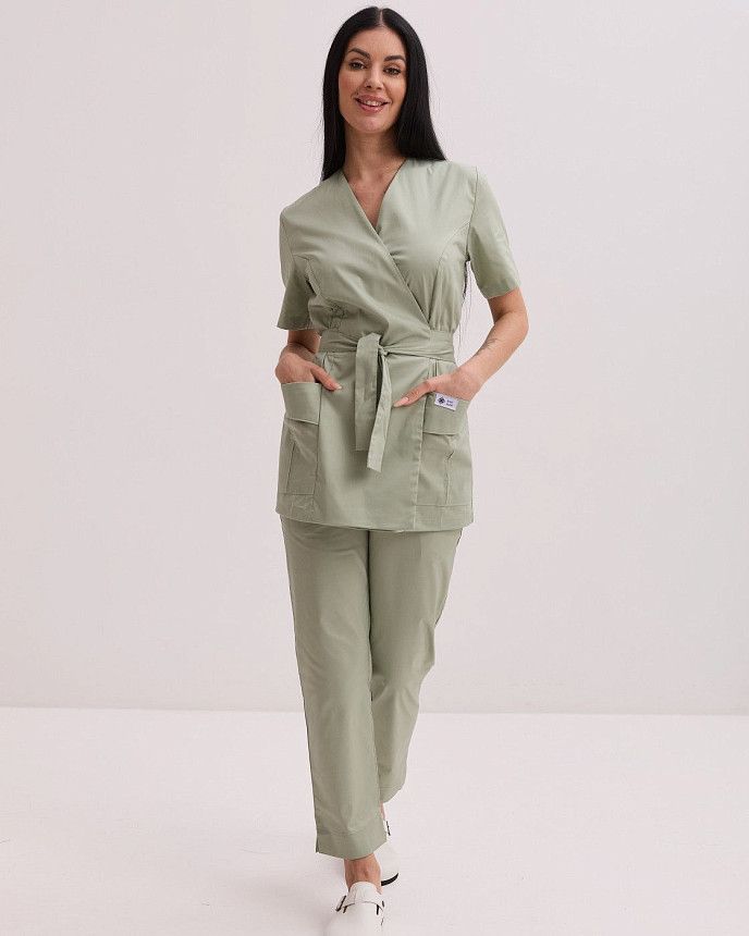 Медичний костюм жіночий Кіото фісташковий