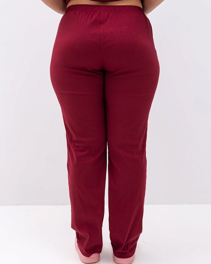 Медицинский костюм женский Рио марсала +SIZE (уценка/брак) 7