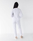 Медичний костюм жіночий Жаклін білий (Віскоза «Еліт») 2