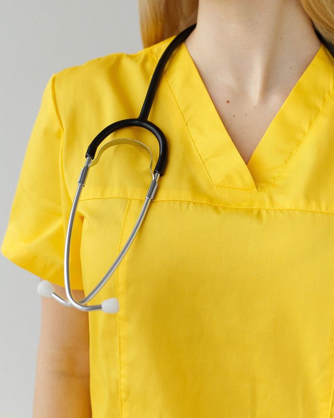 Медичний костюм жіночий Топаз жовтий (уцінка/брак) 3