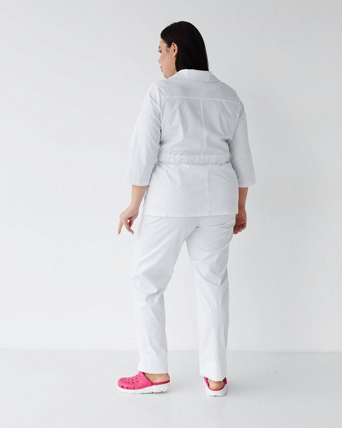 Медицинский костюм женский Кейптаун белый (уценка/брак) 2