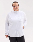 Медична кофта жіноча флісова Фінляндія біла +SIZE (уцінка/брак)