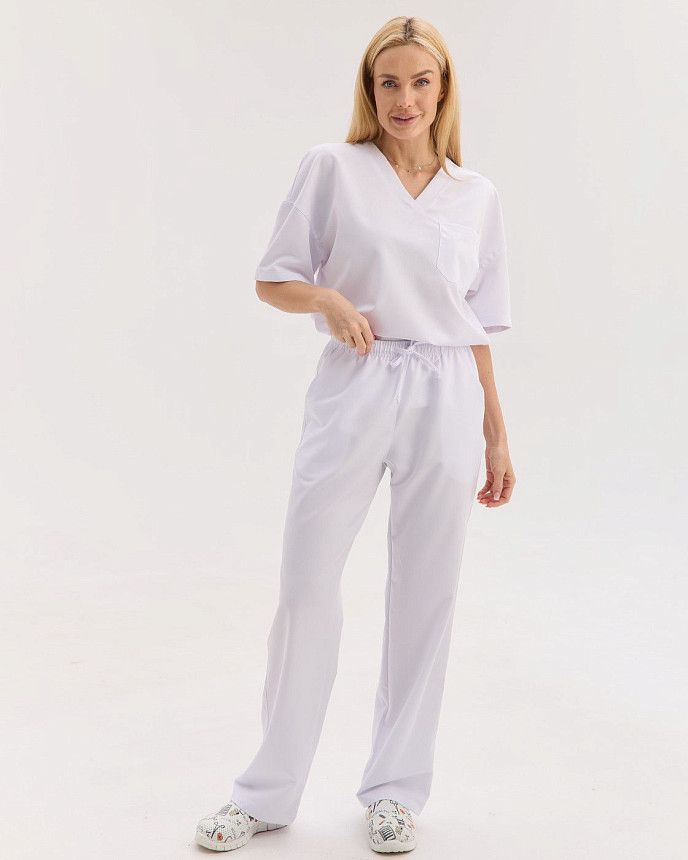 Медицинский костюм женский Чикаго белый 2