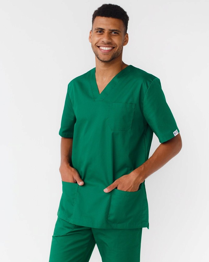 Медицинский костюм мужской Гранит зеленый 8