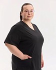 Медичний костюм жіночий Аризона чорний +SIZE 2