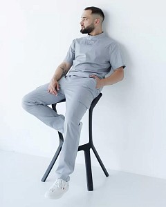 Медичний костюм чоловічий Денвер сірий