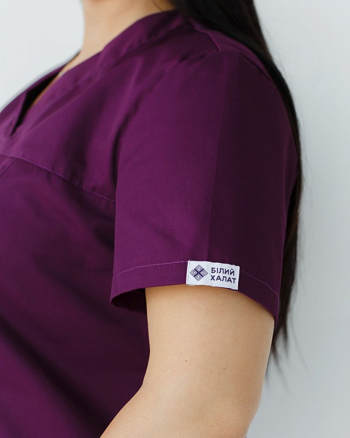 Медична сорочка жіноча Топаз фіолетова +SIZE 5