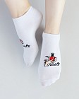 Медичні шкарпетки сліди жіночі з принтом Nails 2