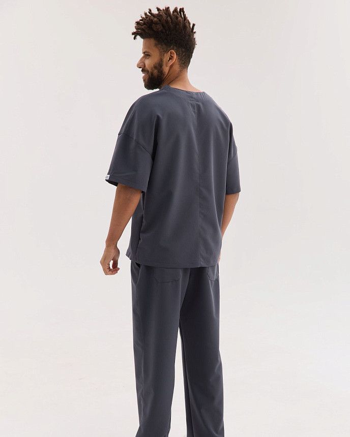 Медицинский костюм мужской Чикаго темно-серый 3