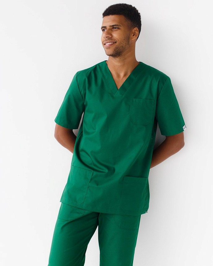 Медицинский костюм мужской Гранит зеленый 3