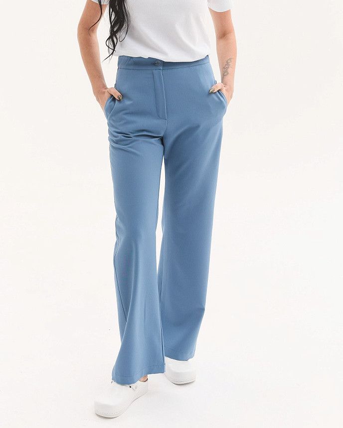 Медичні штани жіночі Саванна димчасто-блакитні