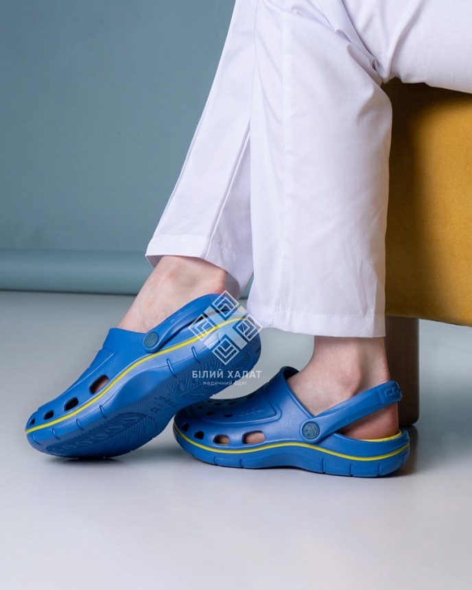Обувь медицинская унисекс Coqui Jumper синий-лайм 2