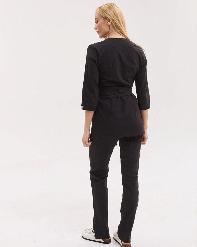 Медичний костюм жіночий Сеул чорний 3