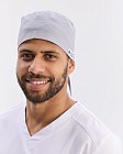Медицинская классическая шапочка на завязках серая (Elite Stretch) 3